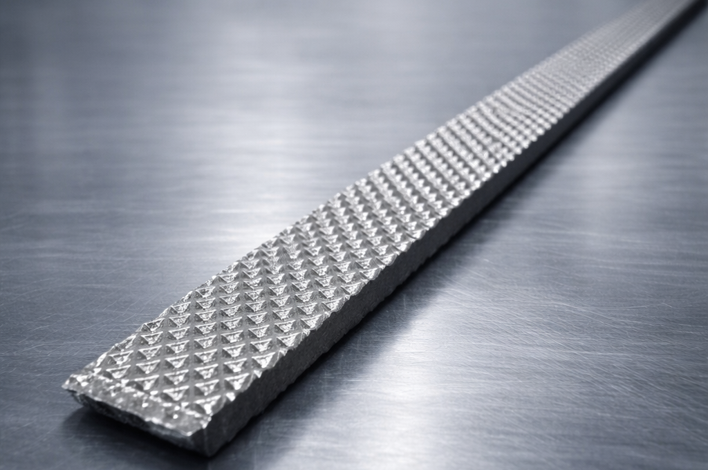 Profilo speciale con superficie zigrinata su uno o due lati